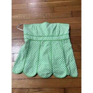 Lilly Pulitzer Size 2 Meridian Flower Strapless Tank Top Green White